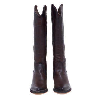 Stivale texano Felmini in pelle ricami - 5