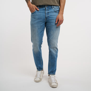 Jeans Pt Torino in denim chiaro tapered fit - 7