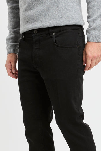 Jeans tinta unita PT Torino in cotone elasticizzato - 4