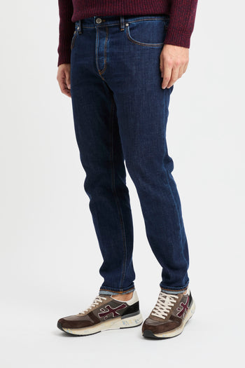 Jeans PT Torino in denim elasticizzato con lavaggio uniforme - 3