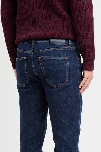 Jeans PT Torino in denim elasticizzato con lavaggio uniforme - 6