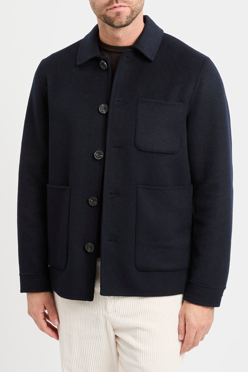 Cappotto corto in misto lana Black Wood