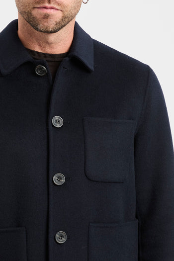 Cappotto corto in misto lana Black Wood - 3