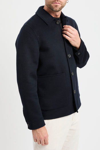 Cappotto corto in misto lana Black Wood - 5