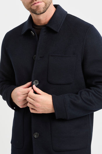 Cappotto corto in misto lana Black Wood - 8