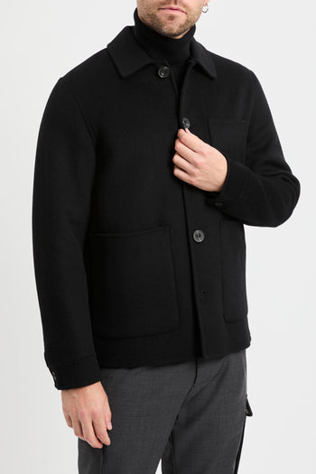 Cappotto corto in misto lana Black Wood - 3