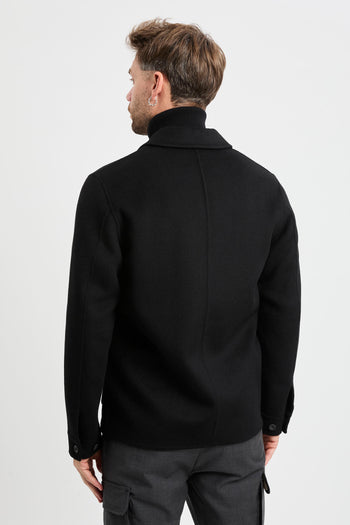 Cappotto corto in misto lana Black Wood - 5