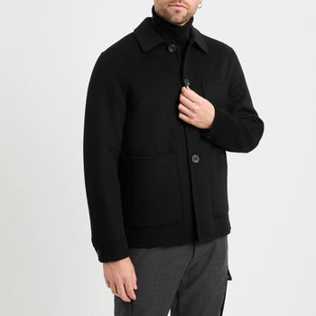 Cappotto corto in misto lana Black Wood - 7