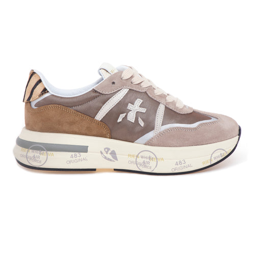 Sneaker Premiata Cassie in camoscio e tessuto