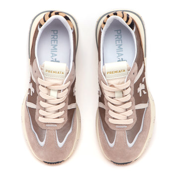 Sneaker Premiata Cassie in camoscio e tessuto - 5