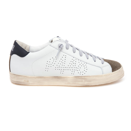 Sneaker P448 in pelle e camoscio