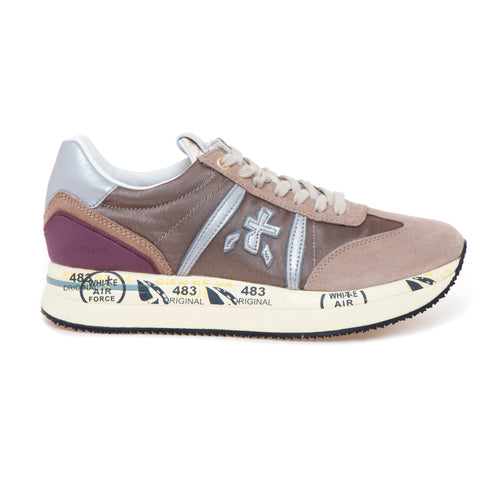 Sneaker Premiata Conny in camoscio e tessuto - 1