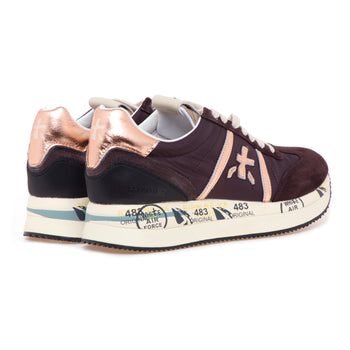 Sneaker Premiata Conny in camoscio e tessuto - 3