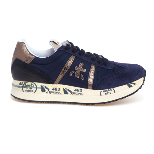 Sneaker Premiata Conny in camoscio e tessuto