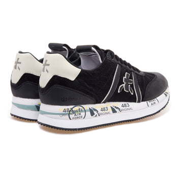 Sneaker Premiata Conny in camoscio e tessuto - 3