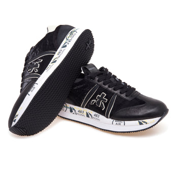 Sneaker Premiata Conny in camoscio e tessuto - 4