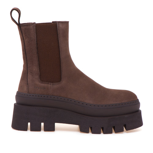 Chelsea boot Copenhagen in nabuck con maxi platform