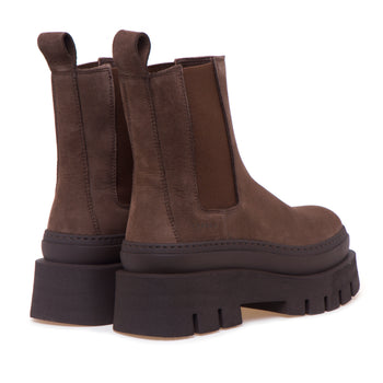 Chelsea boot Copenhagen in nabuck con maxi platform - 3