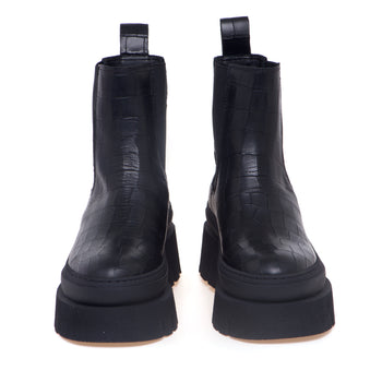 Chelsea boot Copenhagen in pelle stampa cocco con maxi platform - 5