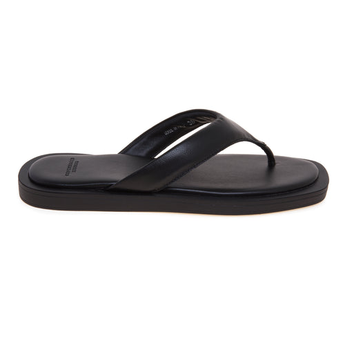Sandalo flat in pelle con infradito Copenhagen