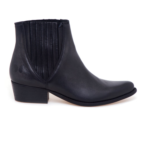 Stivaletto texano Felmini in pelle con elastico ai lati