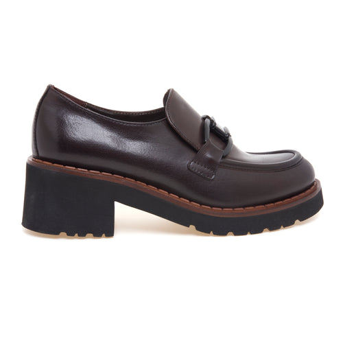 Mocassino montante Calpierre in pelle con tacco 50 mm