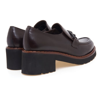 Mocassino montante Calpierre in pelle con tacco 50 mm - 3