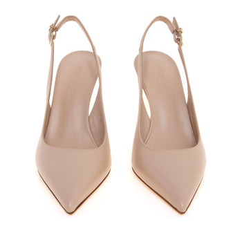 Sling-back Sergio Levantesi in nappa con tacco 80 mm - 5