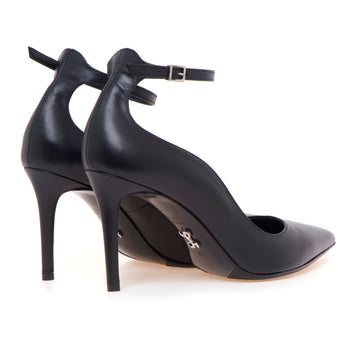 Sergio Levantesi leather pumps with ankle strap and 85 mm heel - 3