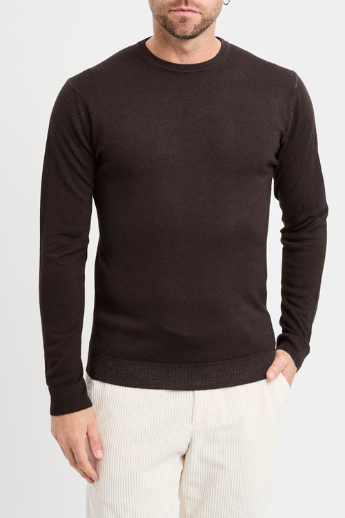 Maglia girocollo Daniele Fiesoli in lana merino extrafine