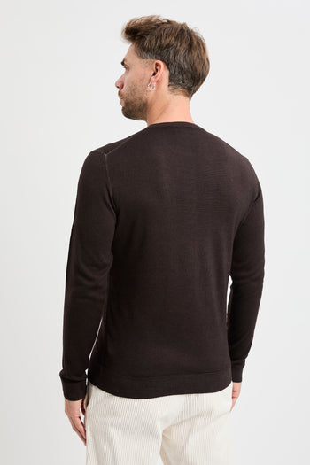 Maglia girocollo Daniele Fiesoli in lana merino extrafine - 5
