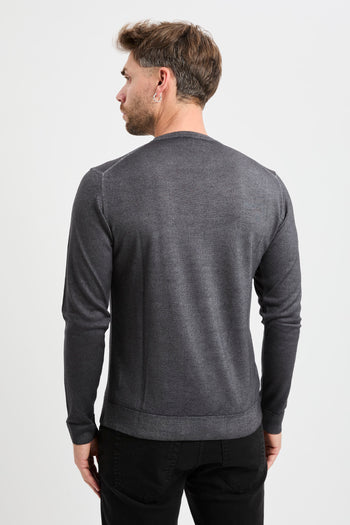 Maglia girocollo Daniele Fiesoli in lana merino extrafine - 5