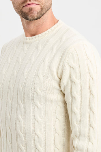 Maglione a girocollo Daniele Fiesoli con costa treccia - 3