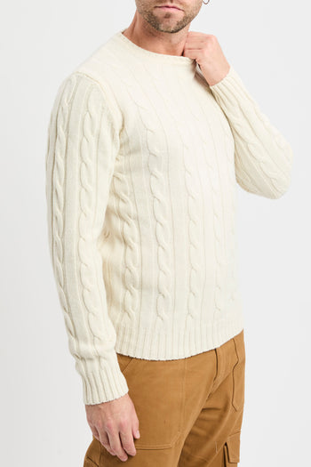 Maglione a girocollo Daniele Fiesoli con costa treccia - 4