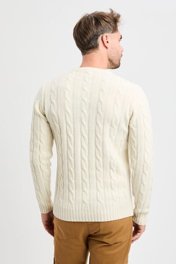 Maglione a girocollo Daniele Fiesoli con costa treccia - 5