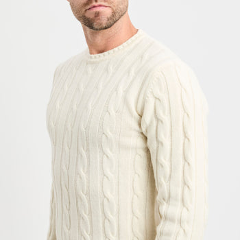 Maglione a girocollo Daniele Fiesoli con costa treccia - 7