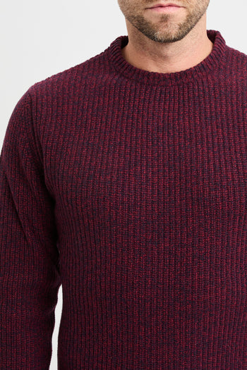 Maglia girocollo Daniele Fiesoli in lambswool bicolore - 5
