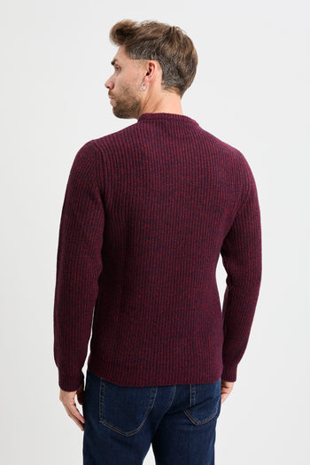 Maglia girocollo Daniele Fiesoli in lambswool bicolore - 6
