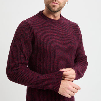 Maglia girocollo Daniele Fiesoli in lambswool bicolore - 7