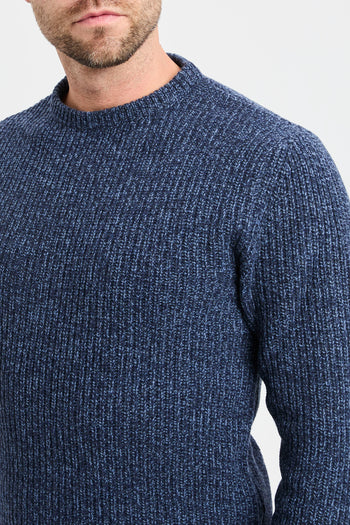 Maglia girocollo Daniele Fiesoli in lambswool bicolore - 4