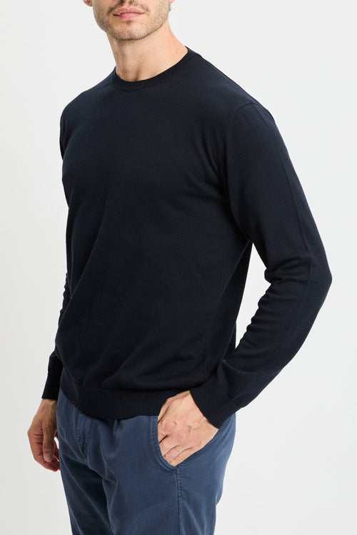 Maglia girocollo Daniele Fiesoli a manica lunga in cotone