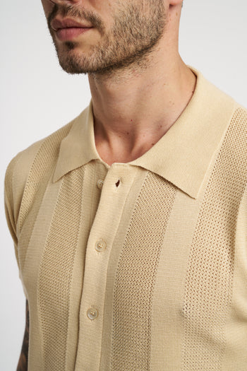 Polo/camicia Daniele Fiesoli in cotone punto maglia - 5
