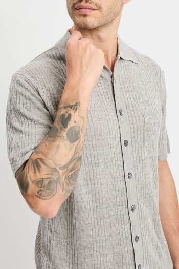 Overshirt Daniele Fiesoli in cotone misto lino - 3