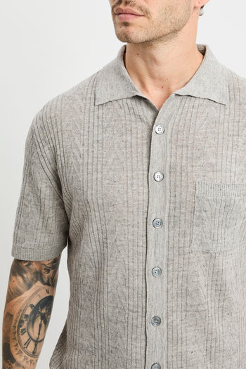 Overshirt Daniele Fiesoli in cotone misto lino - 6
