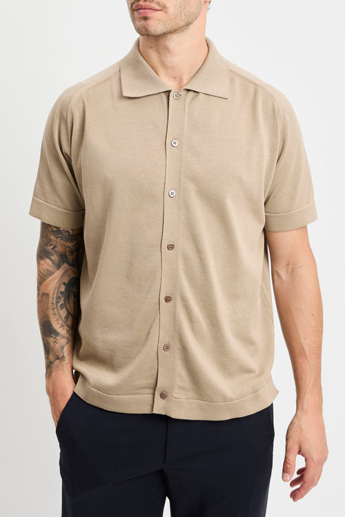 Overshirt Daniele Fiesoli in cotone con manica corta