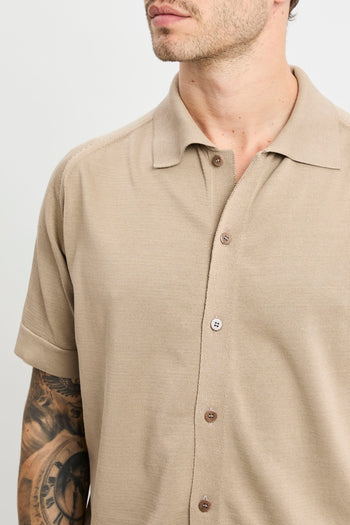 Overshirt Daniele Fiesoli in cotone con manica corta - 4