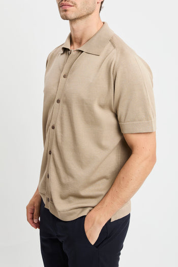 Overshirt Daniele Fiesoli in cotone con manica corta - 5