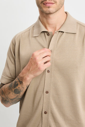 Overshirt Daniele Fiesoli in cotone con manica corta - 7