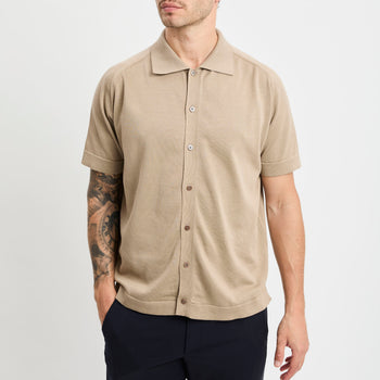 Overshirt Daniele Fiesoli in cotone con manica corta - 8