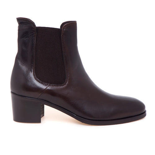 Tronchetto chelsea Calpierre in pelle con tacco 45 mm